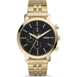 Uhrenarmband Fossil BQ2329 Rostfreier Stahl Vergoldet 22mm